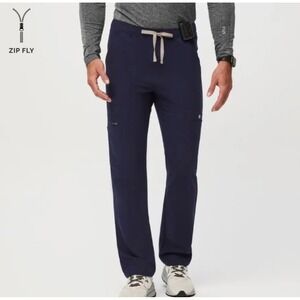 FIGS Men's Technical Collection Navy Blue Scrub Pants‎ Workwear Comfort